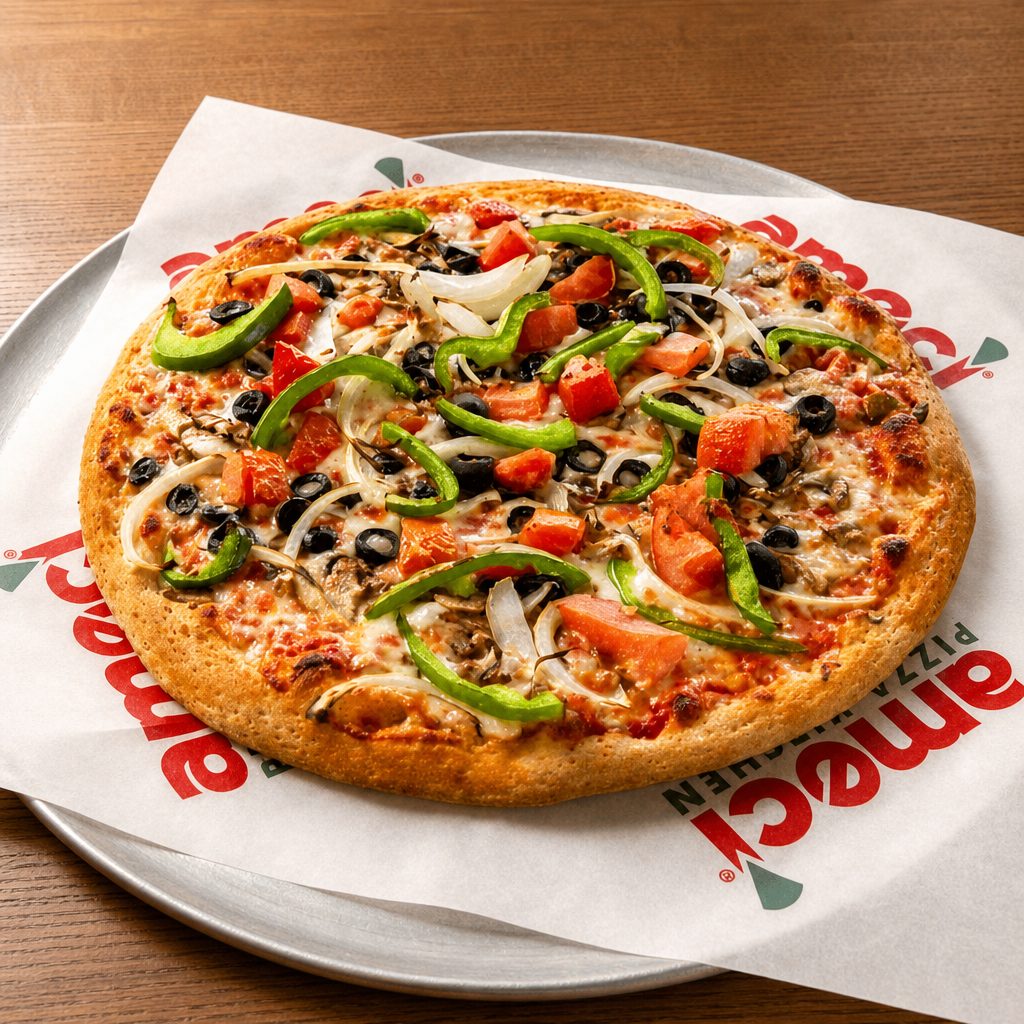 Vegetarian Pizza (12" Medium (6 Slices)).