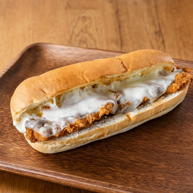 Eggplant Parmigiana Submarine.
